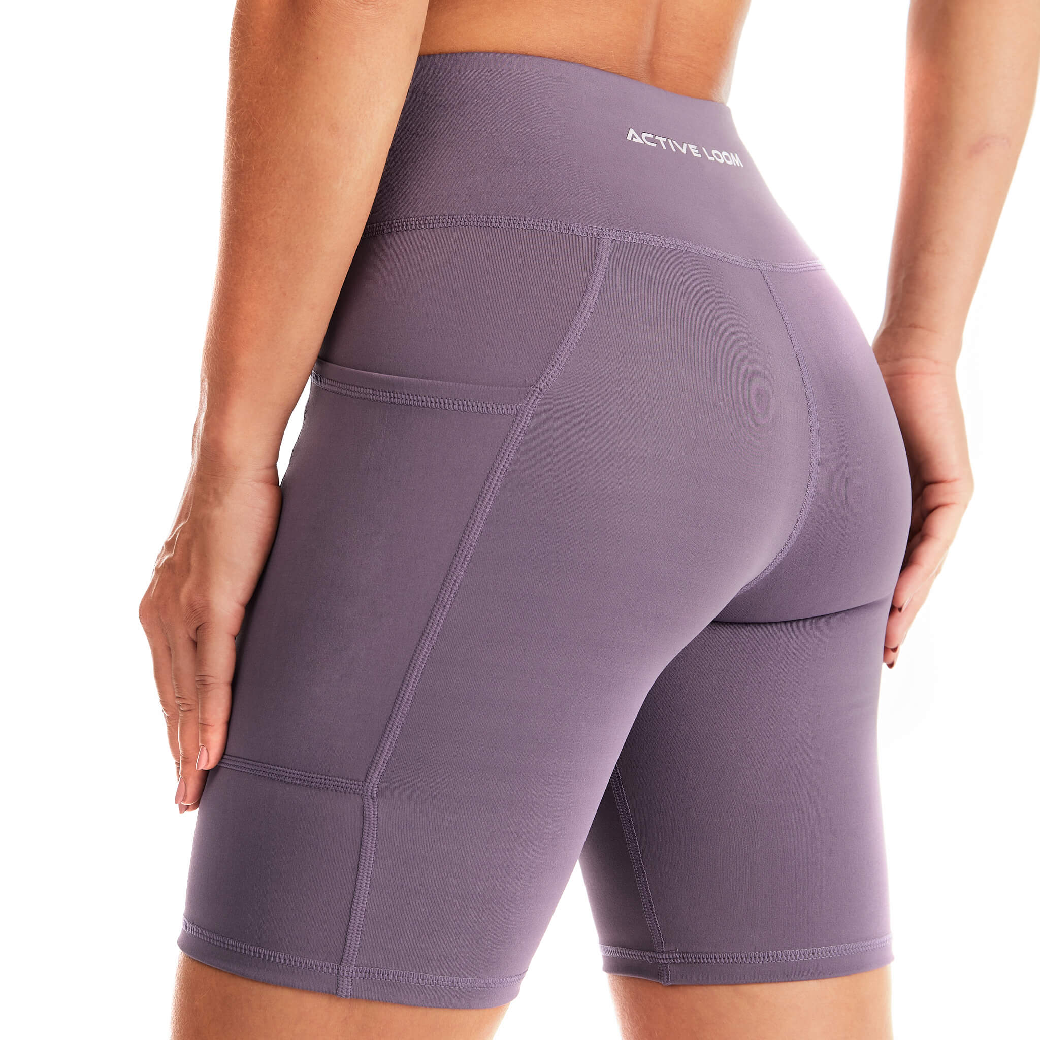 AL Biker Shorts- Dusty purple - Active Loom